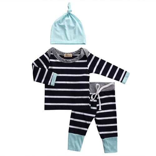 Newborn Baby Boy Striped Clothes
