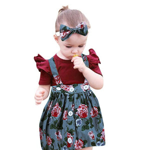 Baby sets Toddler Girls Kids Overalls Skirt