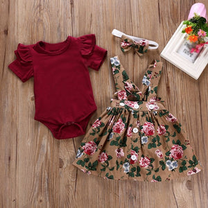 Baby girl Clothes Short Sleeve O-Neck Romper