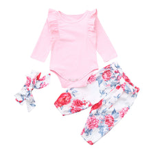 Load image into Gallery viewer, Infant Baby Girls Solid Jumpsuit Romper