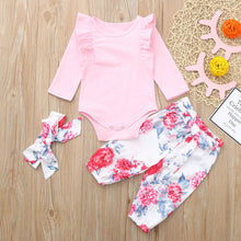 Load image into Gallery viewer, Infant Baby Girls Solid Jumpsuit Romper