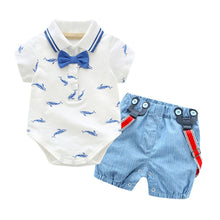 Load image into Gallery viewer, Infant Baby Boy summer clothes Gentleman